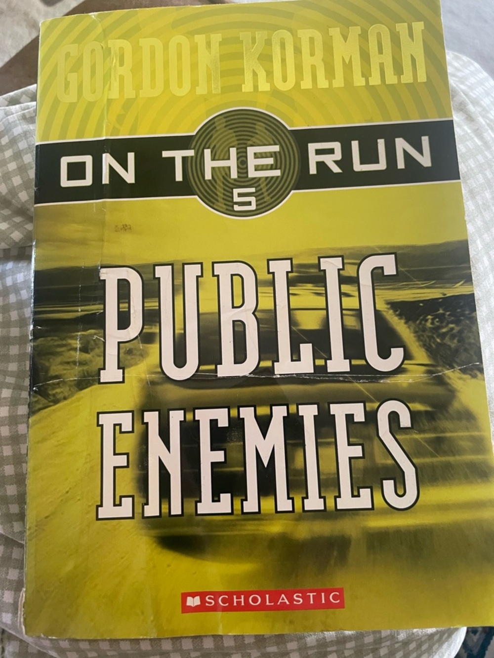 Scholastic Public Enemies - Bright Lime Green Cover